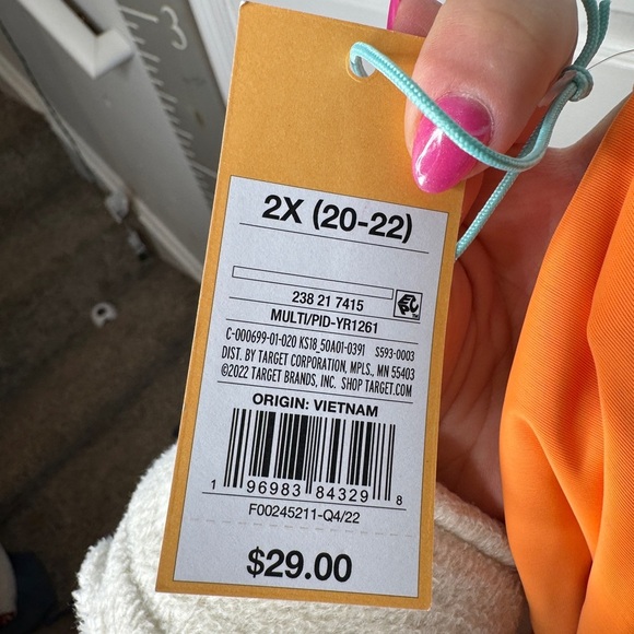 KONA SOL High Waisted Skirted Abstract Print Bikini Bottom Size 2XL (20-24) NEW - Picture 4 of 8